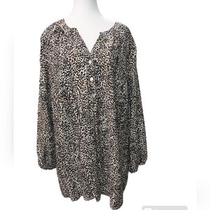 Old Navy Leopard Print Blouse.